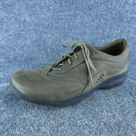 Clarks In-Motion Women Sneaker Shoes Size 10 Medium‎ Brown Leather Lace Up - Picture 1 of 10